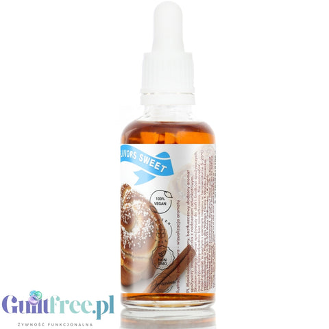 Funky Flavors Sweet Swedish Cardamom Bun - kropelki smakowe bez cukru, aromat szwedzkiej bułeczki z cynamonem i kardamonem