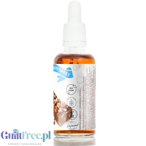 Funky Flavors Sweet Hazelnut Croquant - kropelki słodzące bez cukru & bez tłuszczu,smak Karmelizowane Orzechy Laskowe