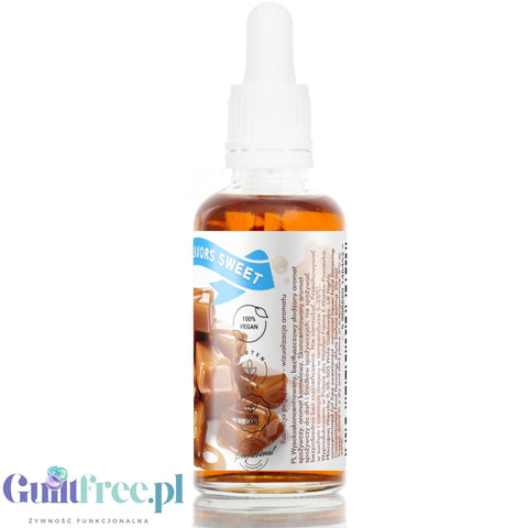 Funky Flavors Sweet Creamy Caramel - karmelowe kropelki słodzące bez cukru, bez tłuszczu, bez kalorii