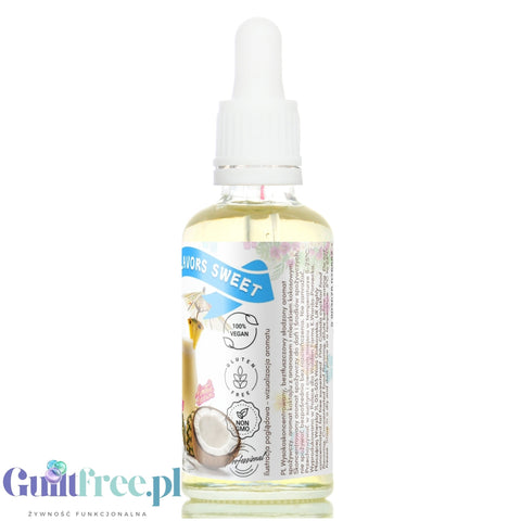 Funky Flavors Sweet Piña Colada - słodkie kropelki smakowe bez cukru i kalorii