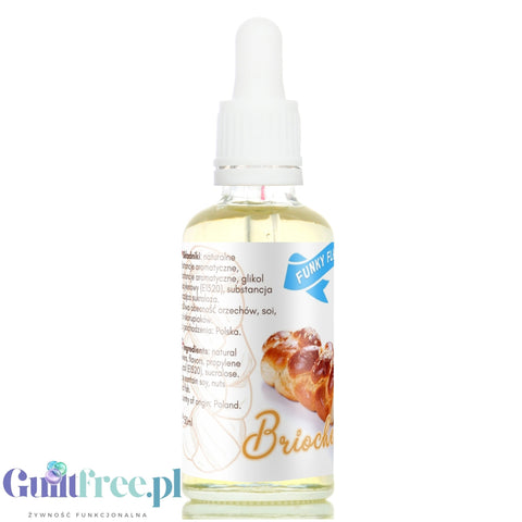 Funky Flavors Sweet Brioche - kropelki słodzące bez cukru i kalorii o smaku babki drożdżowej