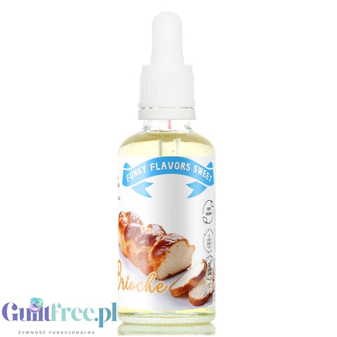 Funky Flavors Sweet Brioche - kropelki słodzące bez cukru i kalorii o smaku babki drożdżowej