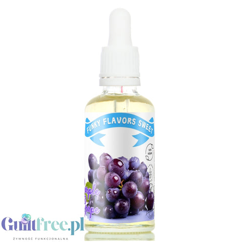 Funky Flavors Sweet Purple Grape - słodkie kropelki bez cukru i kalorii, obłędny smak Fioletowych Winogron