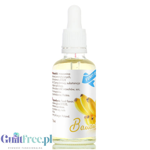 Funky Flavors Sweet Banana - słodzony aromat bananowy bez cukru i kalorii