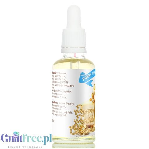 Funky Flavors Sweet Cinematic Cheesecake - słodzony aromat Sernika z Białą Czekoladą i Popcornem