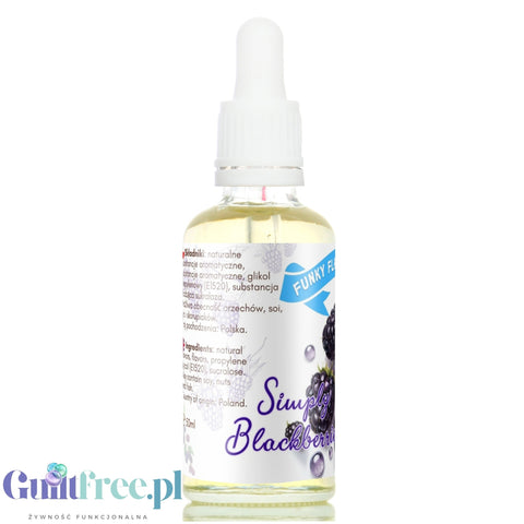 Funky Flavors Sweet Simply Blackberries - jeżynowe kropelki słodzące bez cukru i kalorii