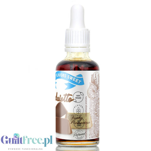 Funky Flavors Sweet Gianduiotto - kropelki smakowe bez cukru i kalorii, aromat piemonckich pralinek z orzechami