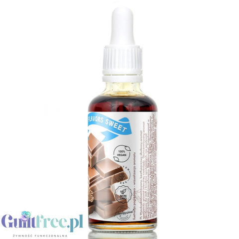 Funky Flavors Sweet Chocolate Stevia flavor drops with stevia without sugar or calories, Milk Chocolate