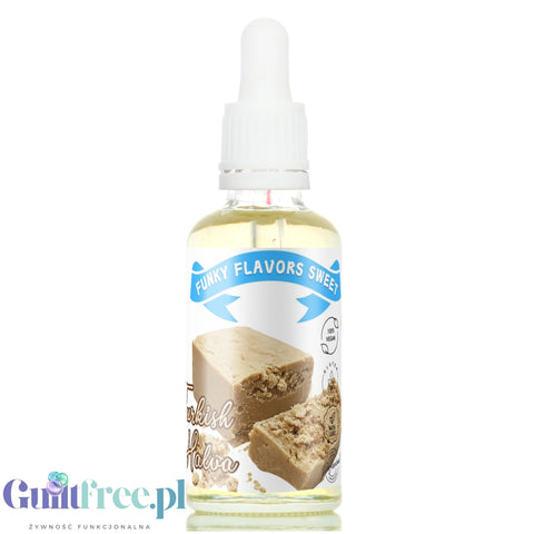 Funky Flavors Sweet Turkish Halva - sugar and fat free sweetening drops, Turkish Sesame Halva.