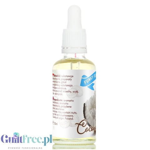 Funky Flavors Sweet Coconut - kokoswe kropelki słodzące bez cukru i kalorii