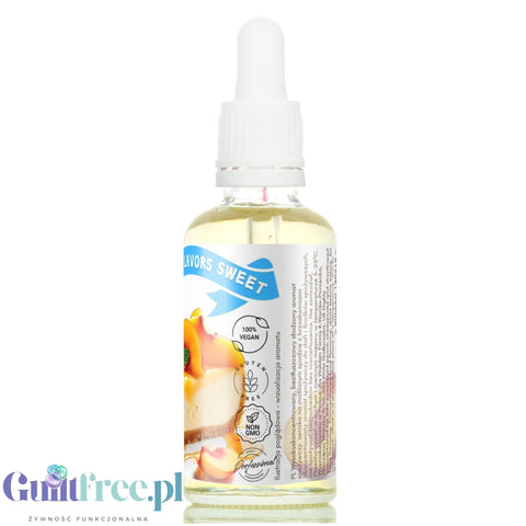 Funky Flavors Sweet Peachy Keen - słodzony aromat sernika brzoskwiniowego bez cukru, tłuszczu i kalorii
