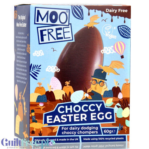 Moo Free Choccy Easter Egg - wegańskie czekoladowe jajko wielkanocne bez mleka, laktozy, soi, glutenu