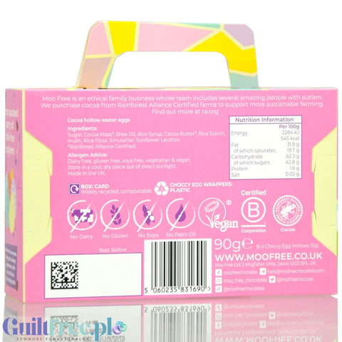 Moo Free Choccy Easter Egg Hunt Box - dairy-free Easter eggs made from vegan chocolate for kids