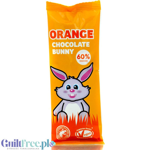 Plamil So Free Vegan Orange Chocolate Bunny - zajączek wielkanocny z wegańskiej czekolady bez białego cukru