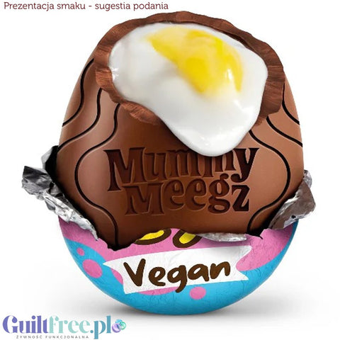 Mummy Meegz Chuckie Egg - cream-filled Easter egg made from vegan 'milk chocolate'