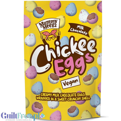Mummy Meegz Chickee Eggs - wegańskie jajeczka wielkanocne z 'mlecznej czekolady' w chrupiącej skorupce