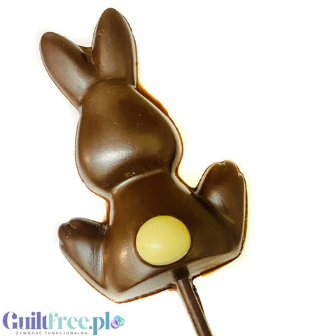 Happi Oat Milk Chocolate Bunny Lolly - lizak w kształcie zająca z wegańskiej  'czekolady' z mleka owsianego