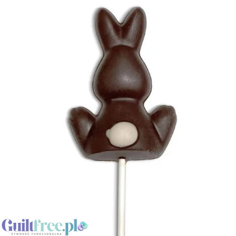 Happi Oat Milk Chocolate Bunny Lolly - a hare-shaped lollipop made from vegan oat milk 'chocolate'