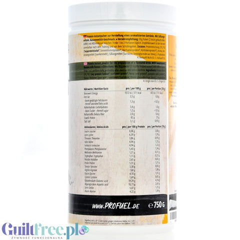 Pro Fuel V-Protein 4K Bananen Milch 750g - wegańska odżywka proteinowa  o smaku mleka bananowego