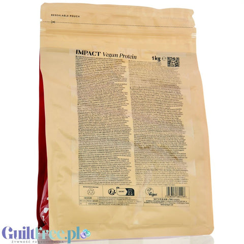 MyProtein Impact Vegan Protein Blend Coffee & Walnut 1KG - odżywka białkowa dla wegan, smak Kawa & Orzech Włoski