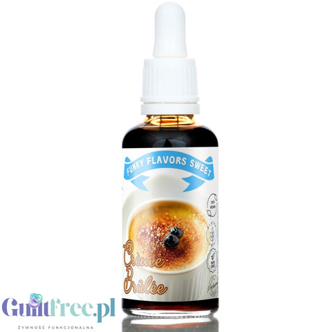 Funky Flavors Sweet Crème Brûlée - sweetening flavor drops without kcal, sugar or fat