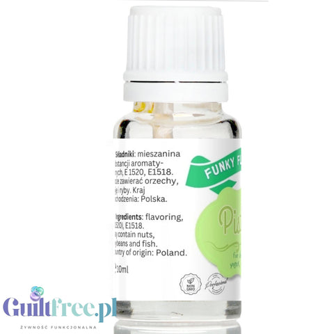 Funky Flavors Basic Pistachio 10ml - kropelki pistacjowe do potraw, bez cukru, słodzików i kalorii