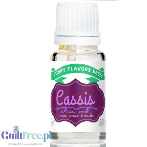 Funky Flavors Basic Cassis 10ml - kropelki o aromacie Czarnej Porzeczki bez cukru, słodzików i kalorii