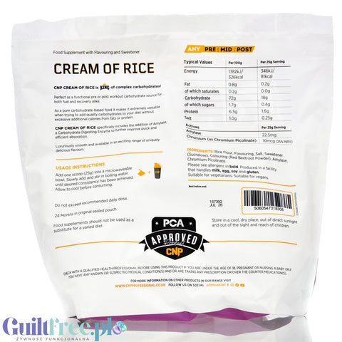 CNP Cream of Rice, Disco Biscuit 2kg - kleik ryżowy bez cukru, regeneracyjny posiłek treningowy o smaku ciasteczkowym