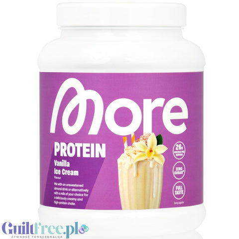 More Nutrition Total Protein Vanilla Ice Cream 0,6kg - kazeina, gęste białko, smak Lody Waniliowe