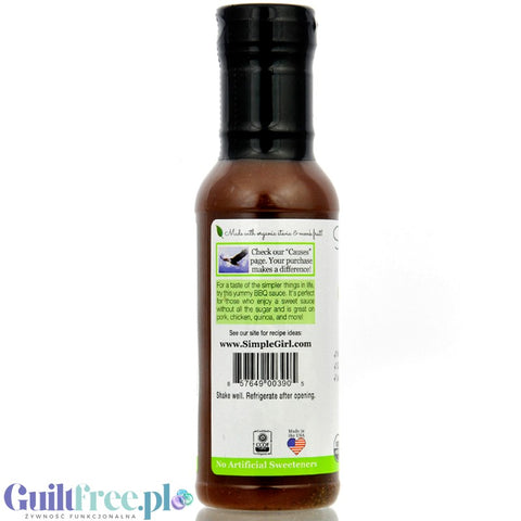 Simple Girl Country Sweet BBQ Sauce - sweet BBQ sauce with stevia 5 kcal, no sugar and no fat
