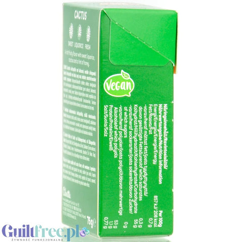 Läkerol Cactus 75g - Finnish sugar-free licorice with stevia, prickly pear flavor