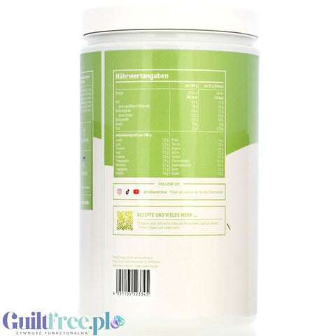 Rocka Nutrition Protein Shake White Choco Pistachio 0,9kg - vegan protein shake with 5 sources of plant protein without sugar.