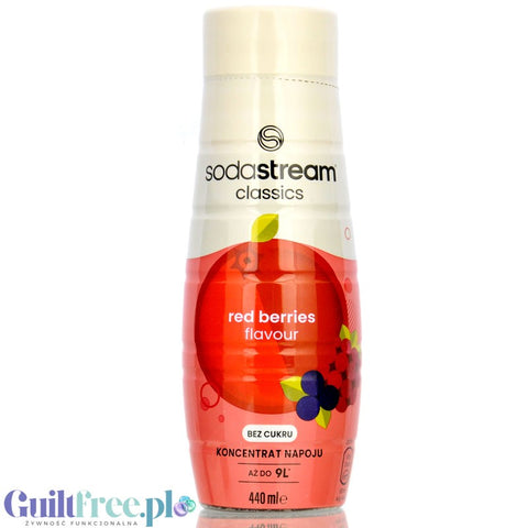 SodaStream No Sugar Red Berries 440ml / 9L - syrop / koncentrat do wody bez cukru i kalorii, Owoce Leśne
