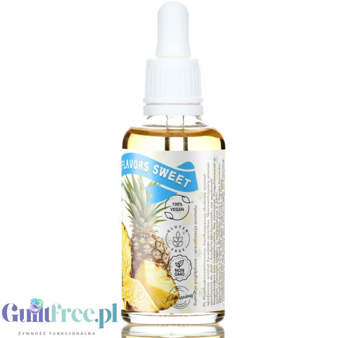 Funky Flavors Sweet Juicy Pineapple - ananasowe kropelki słodzące bez cukru i kalorii
