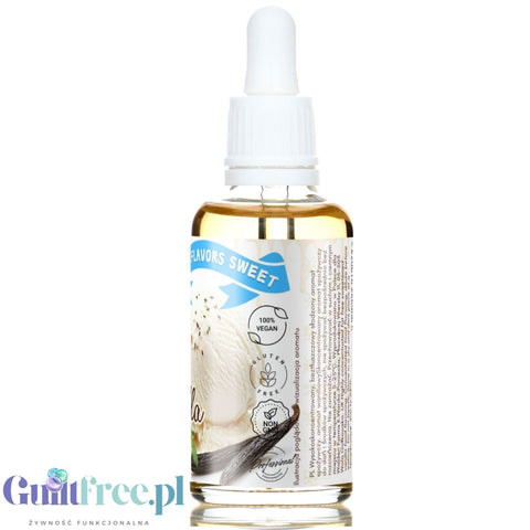 Funky Flavors Sweet Vanilla Stevia - Słodzony stewią aromat bez cukru & bez tłuszczu, Wanilia