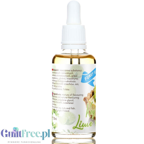 Funky Flavors Sweet Key Lime Pie - sweetened concentrated lime tart flavor with whipped cream without fat and calories