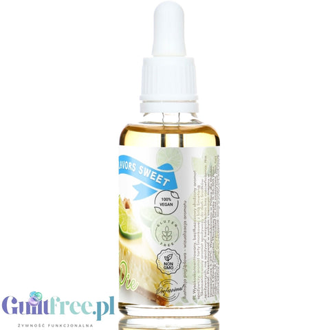 Funky Flavors Sweet Key Lime Pie - sweetened concentrated lime tart flavor with whipped cream without fat and calories
