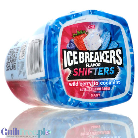 Ice Breakers Shifters Wild Berry Coolmint Gum - two-flavor sugar-free chewing gum with wild berry flavor