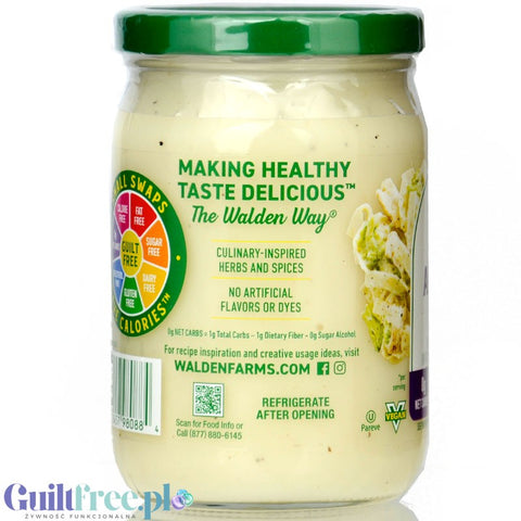 Walden Farms Alfredo Pasta Sauce - vegan Alfredo pasta sauce zero calories, new US version
