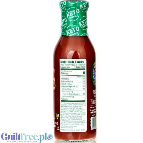 Walden Farms Ketchup - kanapkowy sos pomidorowy bez cukru i kalorii, wersja USA bez sukralozy
