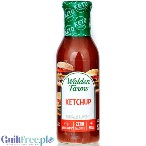 Walden Farms Ketchup - kanapkowy sos pomidorowy bez cukru i kalorii, wersja USA bez sukralozy