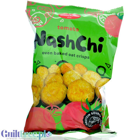 Nordcrunch NashChi Tomato - vegan oat and pea crisps with tomato flavor