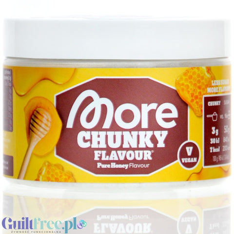 More Nutrition Chunky Flavor Pure Honey 150g - niskokaloryczny wegański aromat miodowy w proszku