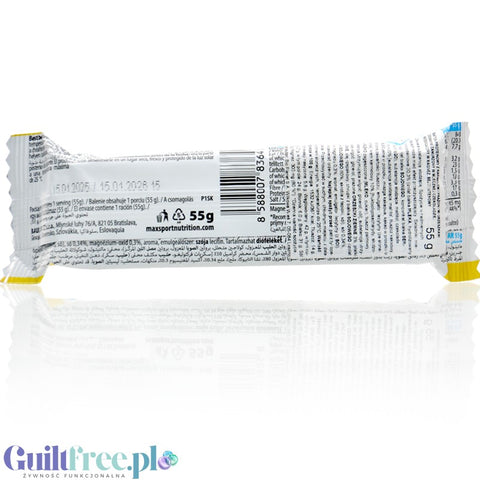 MaxSport Infinity Protein Bar Salted Caramel Peanut - protein bar 31% protein with caramel and peanuts.