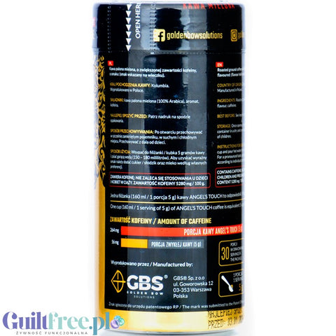 GBS Angel's Touch caffeinated instant coffee, Milk Chocolate Wafer