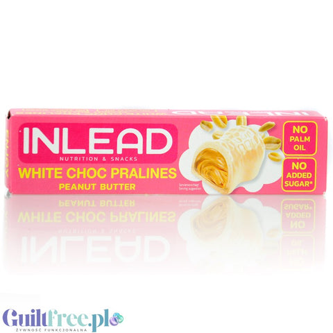 Inlead White Choc Pralines Peanut Butter - pralinki bez cukru z masłem orzechowym w białej czekoladzie