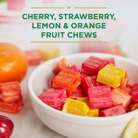 Russell Stover Stevia Fruit Chews - sugar-free fruit chewy candies