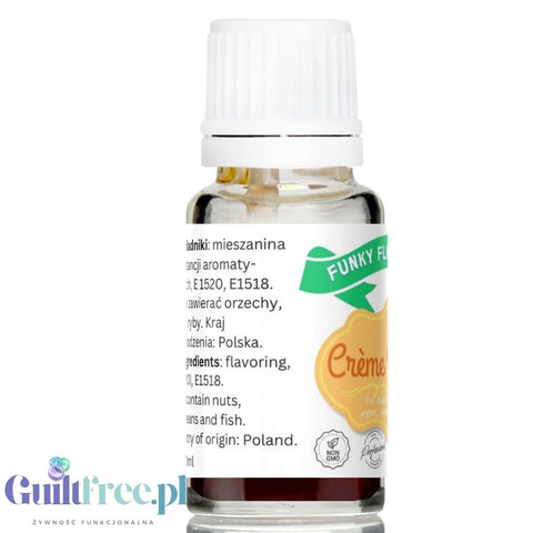 Funky Flavors Basic Crème Brûlée 10ml - kropelki aromatyzujące bez cukru, słodzików i tłuszczu