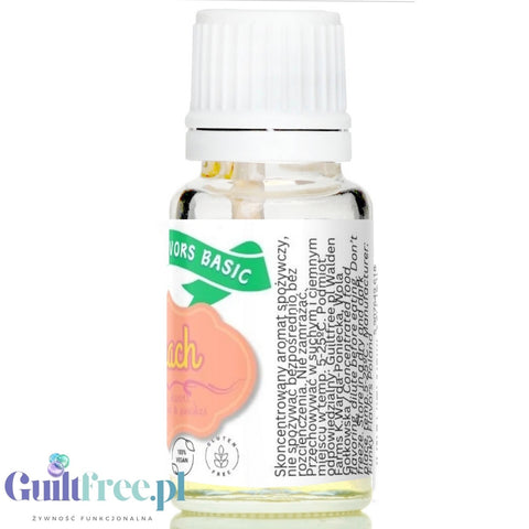 Funky Flavors Basic Peach 10ml - brzoskwiniowe kropelki aromatyzujące bez kalorii, cukru i słodzików