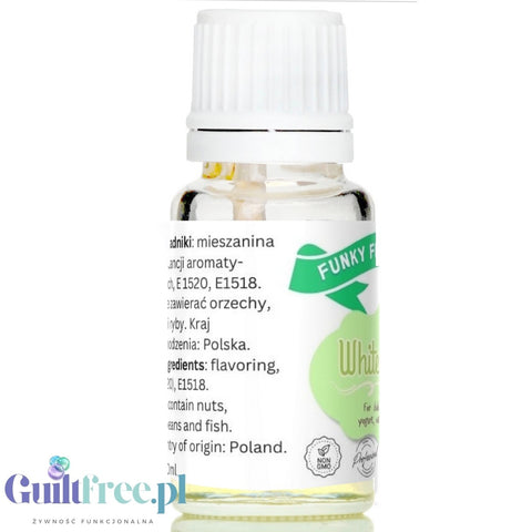 Funky Flavors Basic White Grape 10ml - Białe Winogrona - aromatyzujące kropelki bez cukru i słodzików